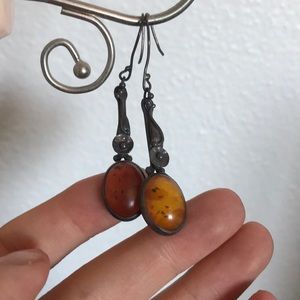 Stone earrings